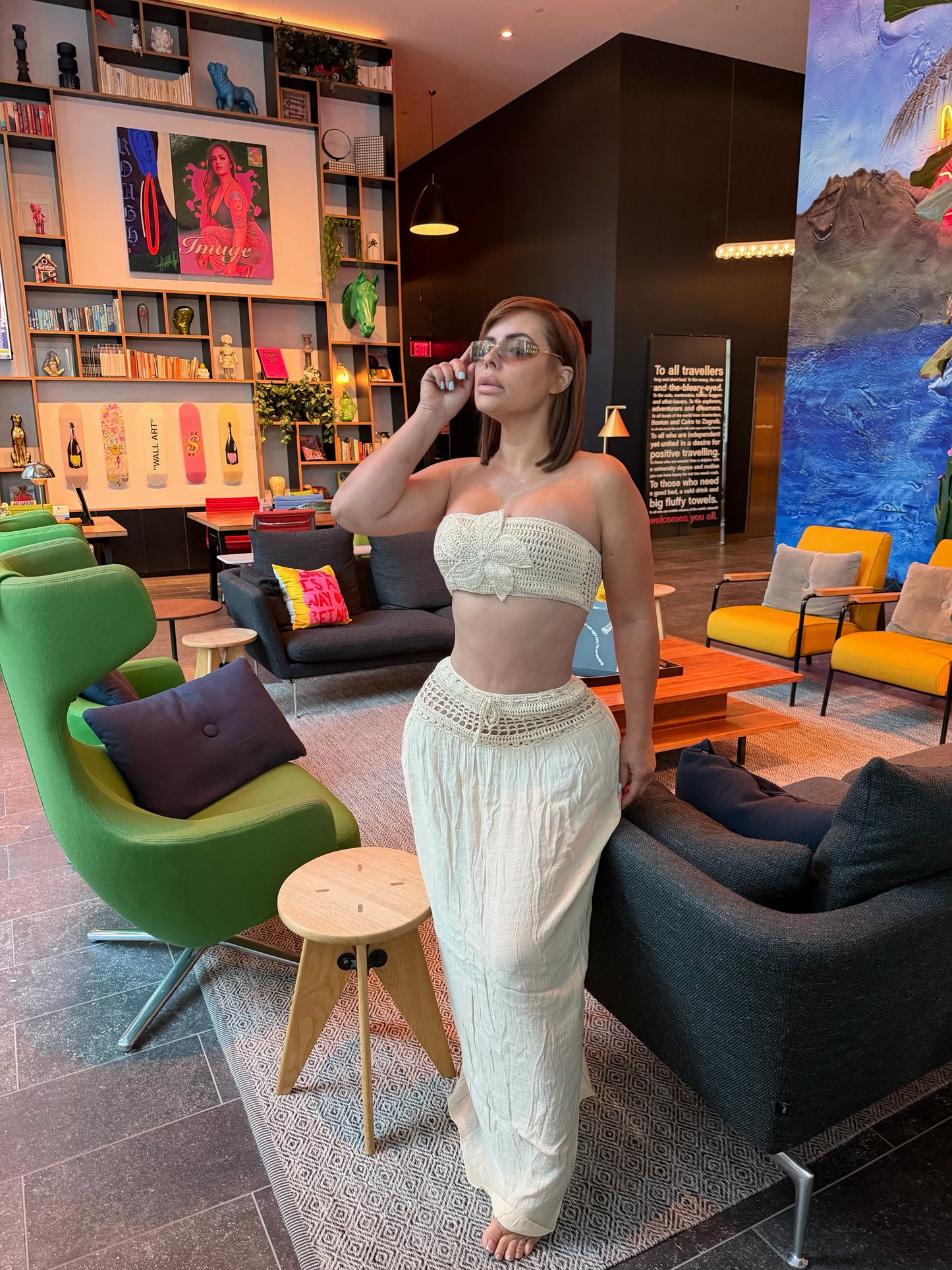 Macrame Set Cream