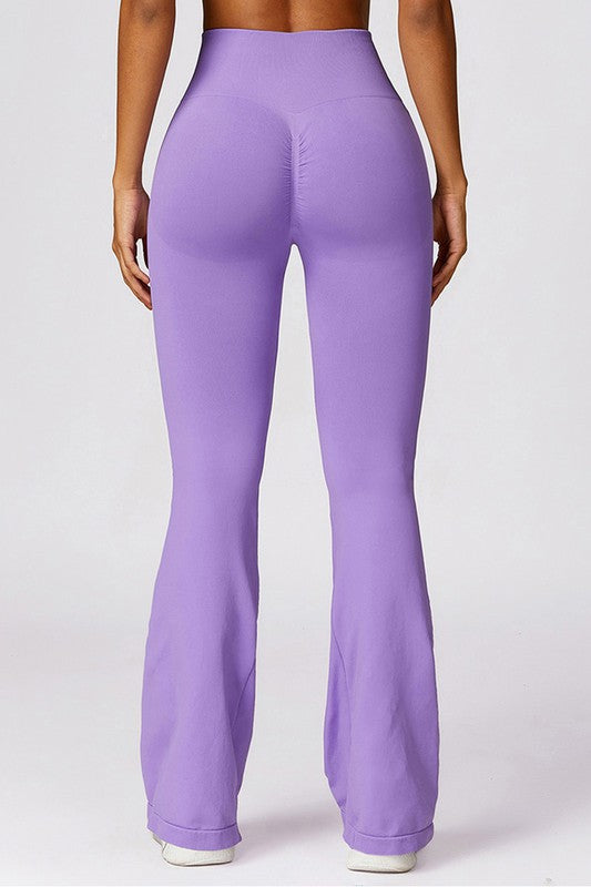 Butt Lift Wide Pants Violet