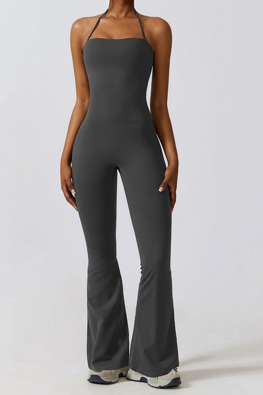 Halter Lifting Jumpsuit